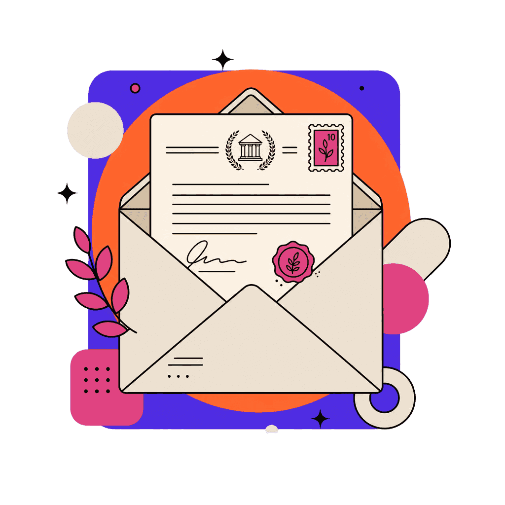 Courrier officiel généré