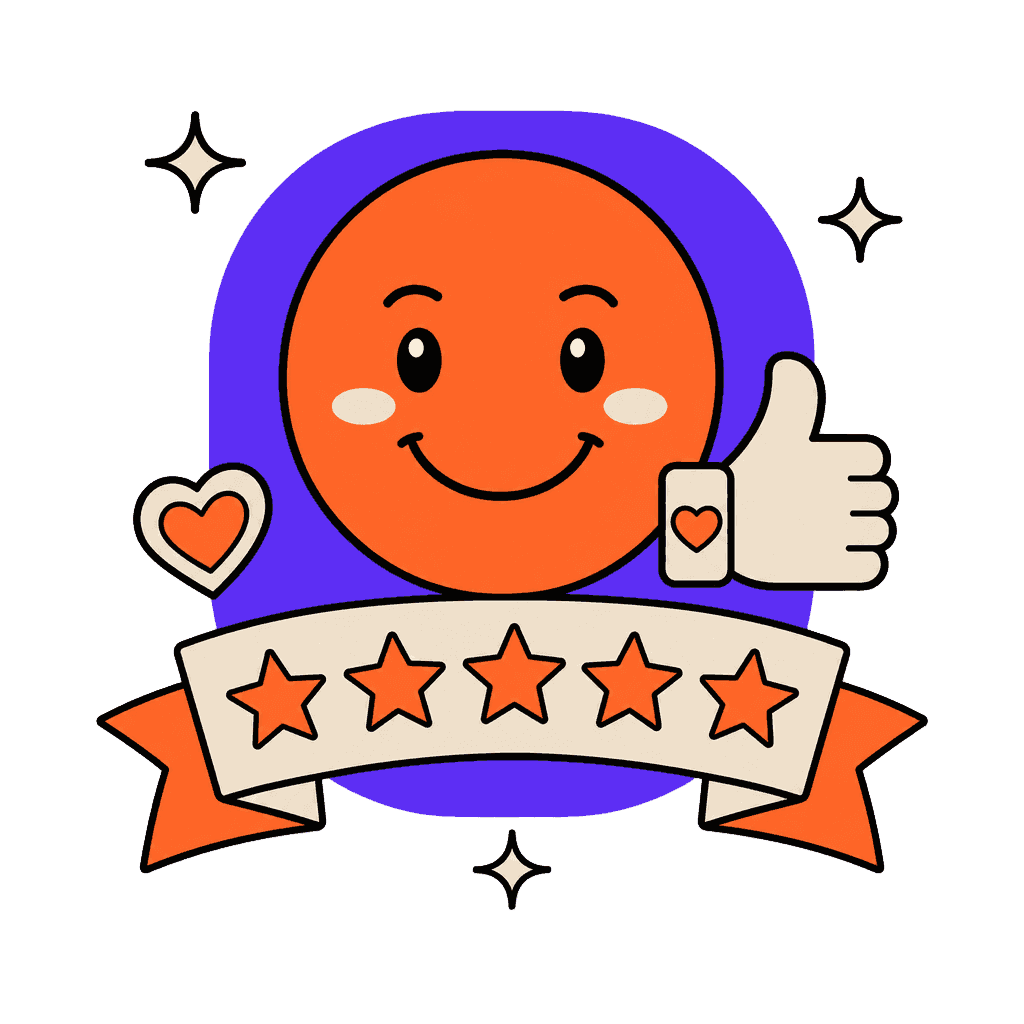 Icône statistique satisfaction client