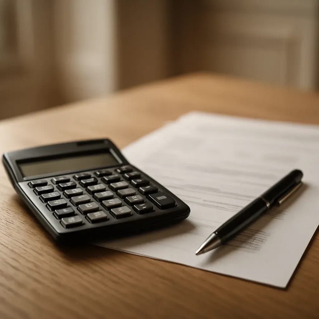 Illustration d’indexation des loyers avec calculatrice et document