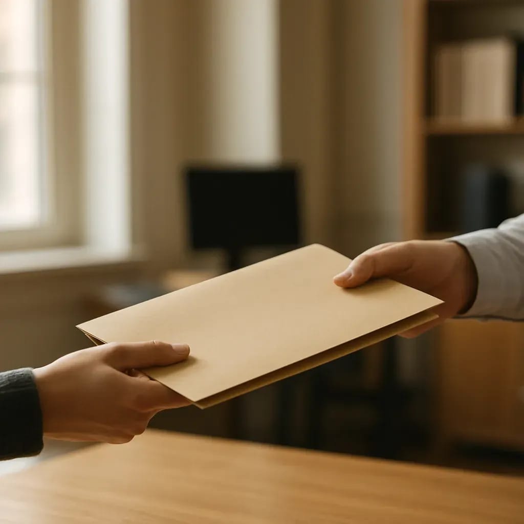 Illustration Brik — Partage sécurisé des documents immobiliers