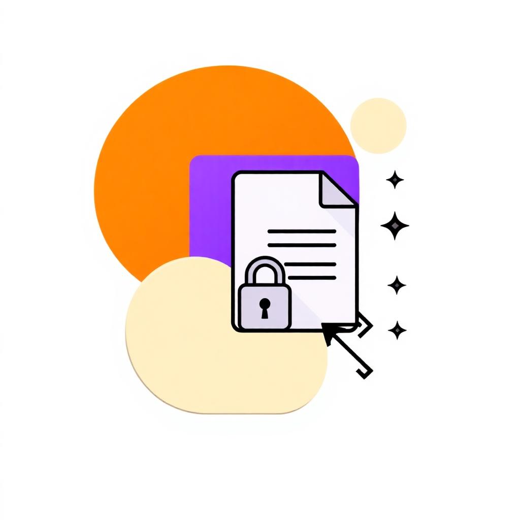 Illustration Brik — Partage sécurisé des documents immobiliers