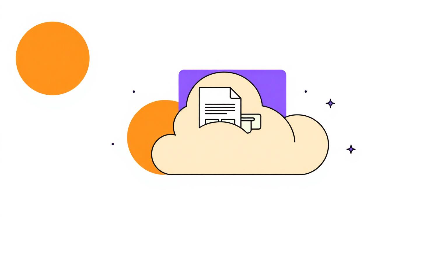 Illustration — téléversement, organisation et partage sécurisé de documents immobiliers