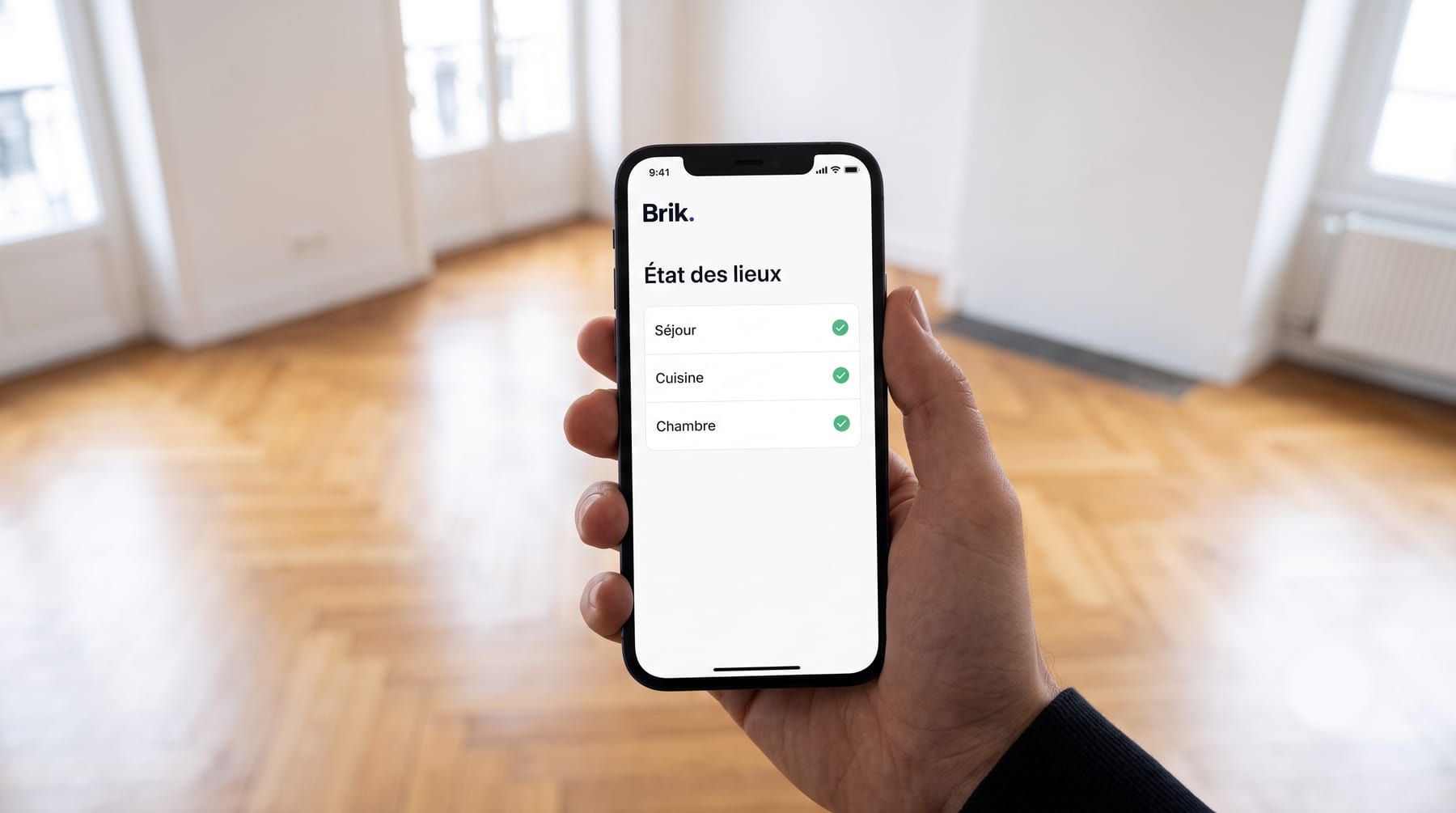 État des lieux réalisé sur mobile avec Brik