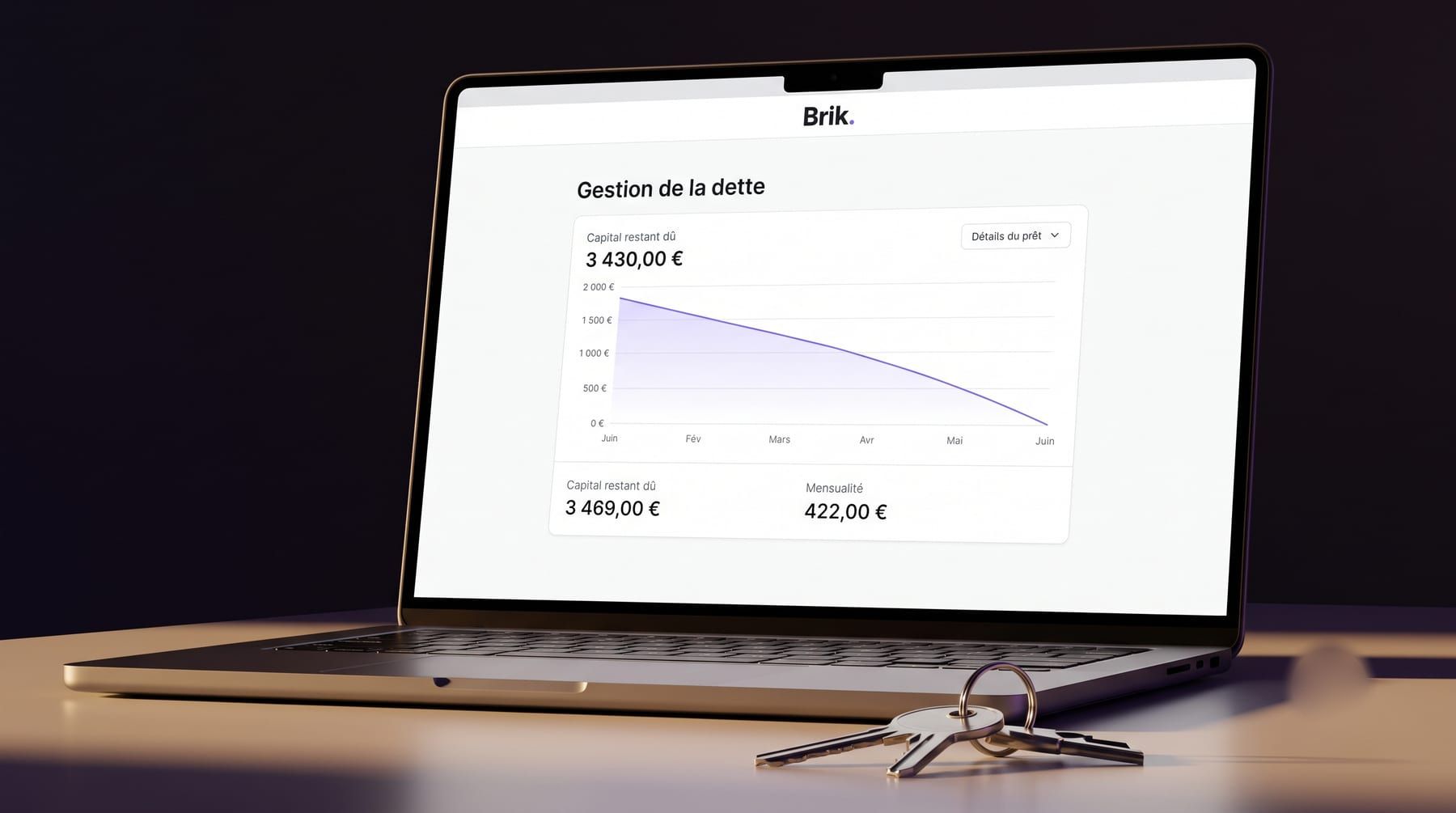 Gestion de la dette immobilière dans Brik
